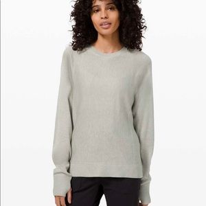 Lululemon Cashlu Knit Pullover Sweater Fern Green Size 10